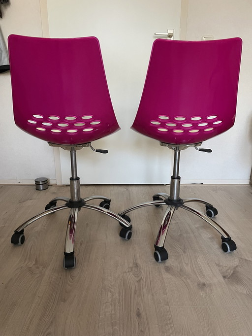 2 X Bureaustoel Italiaans Design