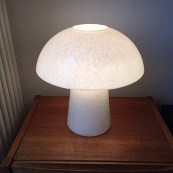 Image 1 of Vintage Limburgse champignon glazen tafellamp