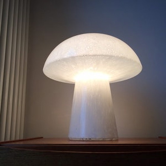 Image 1 of Vintage Limburgse champignon glazen tafellamp