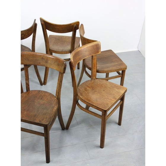 Image 1 of Paar vintage Thonet eetkamerstoelen