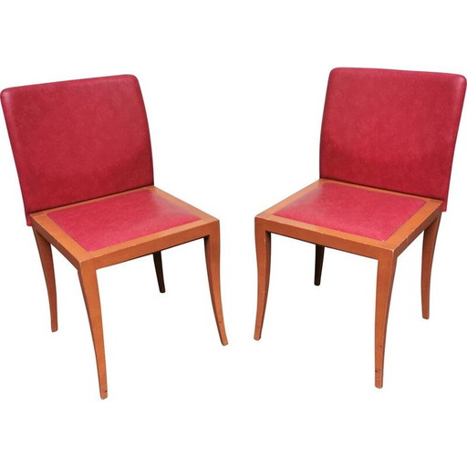 Vintage stoel in massief hout van Didier Gomez voor Ligne Roset