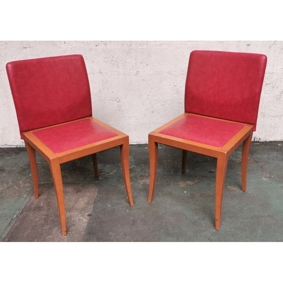 Image 1 of Vintage stoel in massief hout van Didier Gomez voor Ligne Roset