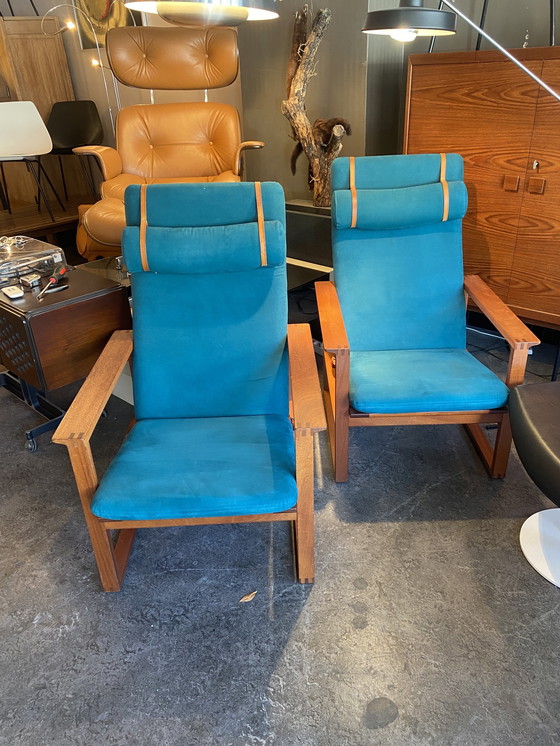 Image 1 of Set of 2 Borge Mogenson lounge chairs model 2254