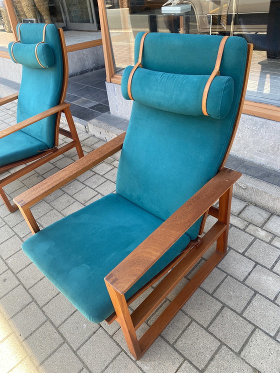 Image 1 of Set of 2 Borge Mogenson lounge chairs model 2254