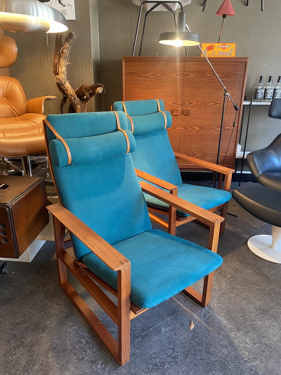 Image 1 of Set of 2 Borge Mogenson lounge chairs model 2254