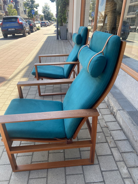 Image 1 of Set of 2 Borge Mogenson lounge chairs model 2254