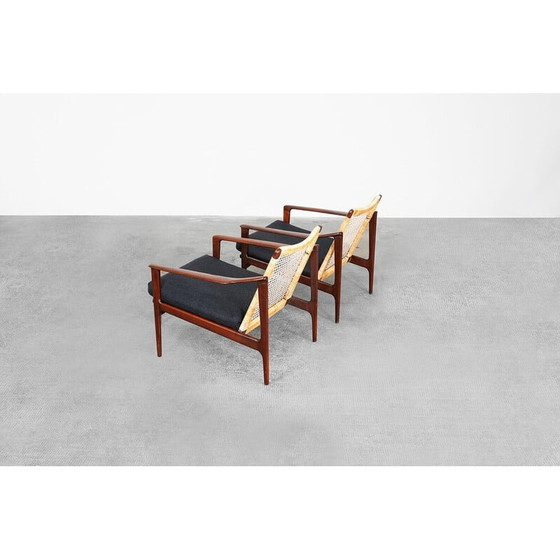 Image 1 of Paar Deense vintage teakhouten fauteuils van Ib Kofod-Larsen, jaren 1960