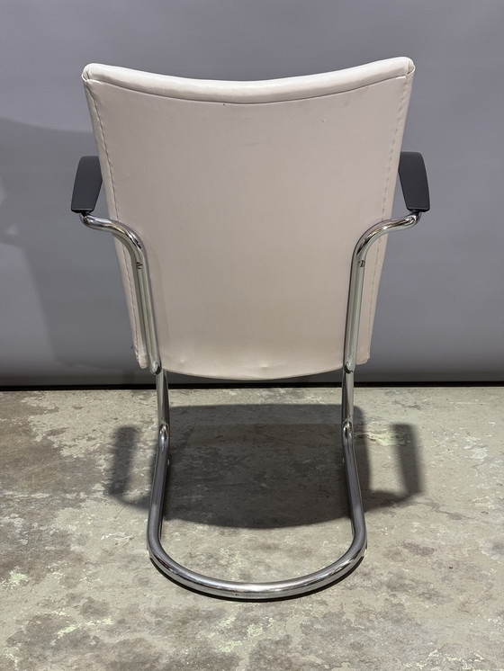 Image 1 of 2X De Wit Buisframe Stoelen 7018