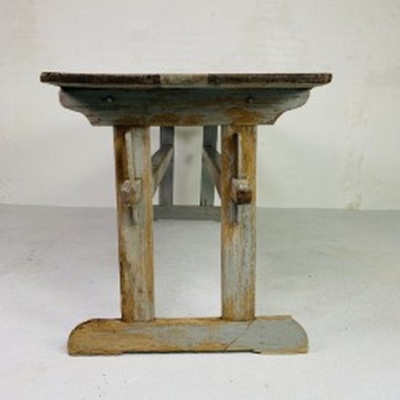 Image 1 of Verwijderbare eettafel, 68 x 194 cm - jaren 1930