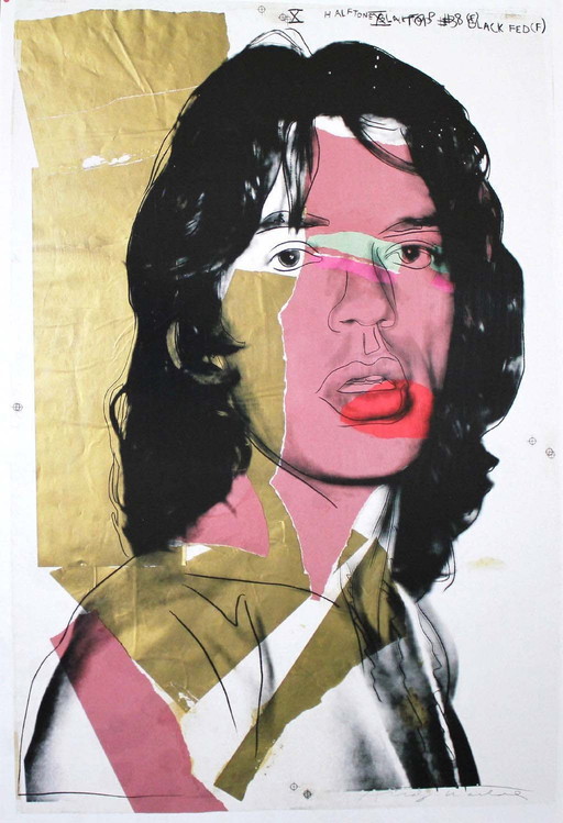 Andy Warhol - Mick Jagger (1975) - Mumok Wenen 2010 - Offset Litho