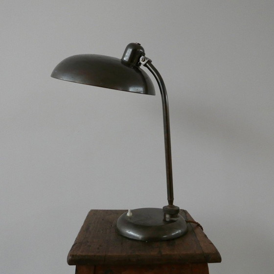 Image 1 of Vintage gepatineerd messing tafellamp, Duitsland 1930