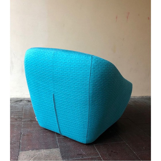 Image 1 of Vintage turquoise fauteuil van Stefano Spessotto en Lorella Agnoletto