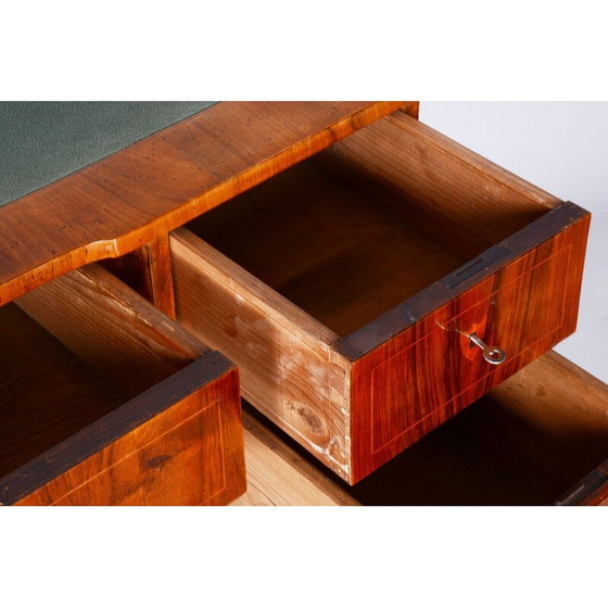 Image 1 of Vintage Biedermeier notenhouten bureau, Tsjecho-Slowakije 1830