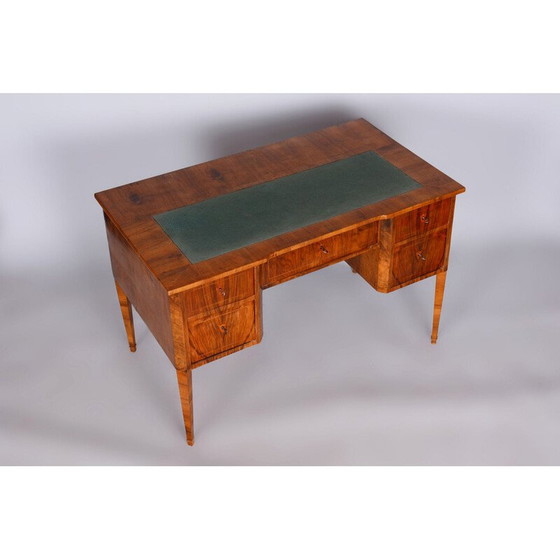 Image 1 of Vintage Biedermeier notenhouten bureau, Tsjecho-Slowakije 1830