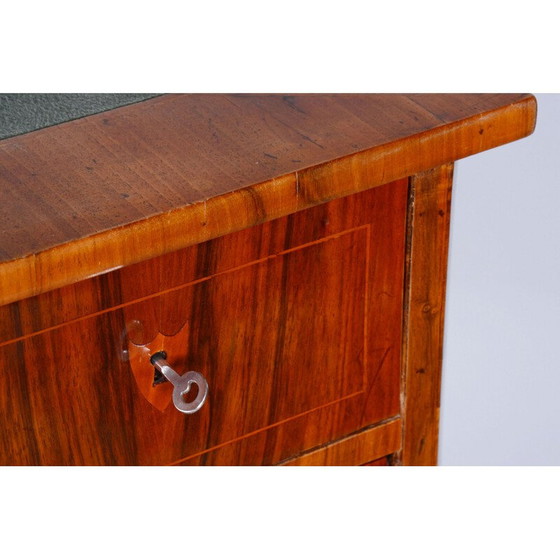 Image 1 of Vintage Biedermeier notenhouten bureau, Tsjecho-Slowakije 1830