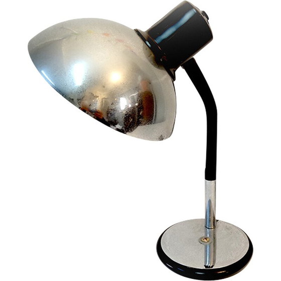 Image 1 of Vintage industriële lamp in chroom voor Aluminor