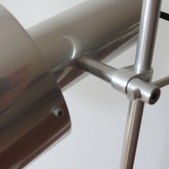 Image 1 of Vintage aluminium bureaulamp van Peter Nelson, jaren 1960