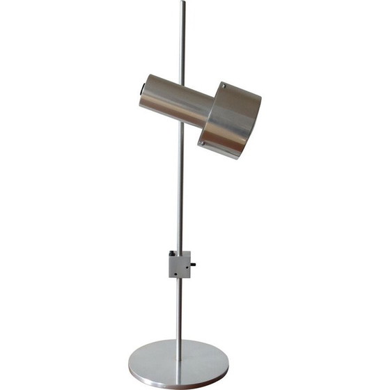 Image 1 of Vintage aluminium bureaulamp van Peter Nelson, jaren 1960