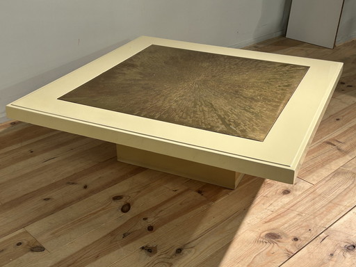 Maud Coffee Table Etched Brass