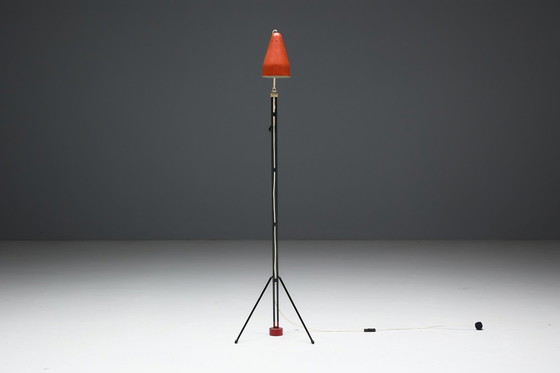 Image 1 of Vintage Grashopper vloerlamp "6320" van Wim Rietveld voor Gispen, 1950