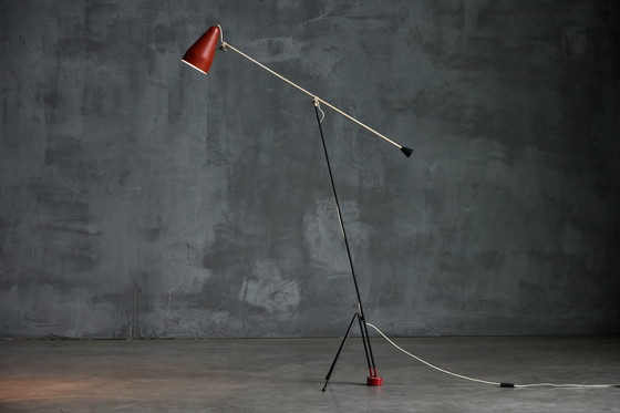 Image 1 of Vintage Grashopper vloerlamp "6320" van Wim Rietveld voor Gispen, 1950