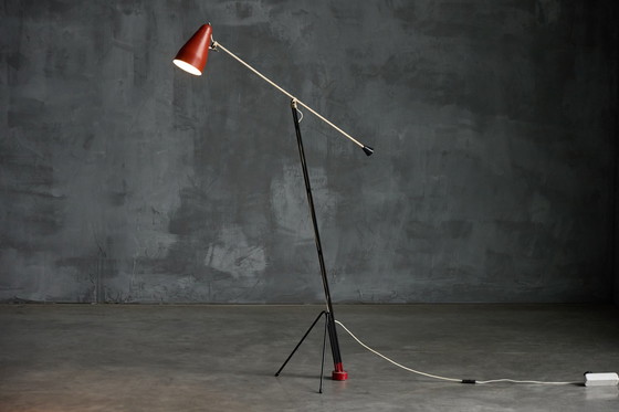 Image 1 of Vintage Grashopper vloerlamp "6320" van Wim Rietveld voor Gispen, 1950