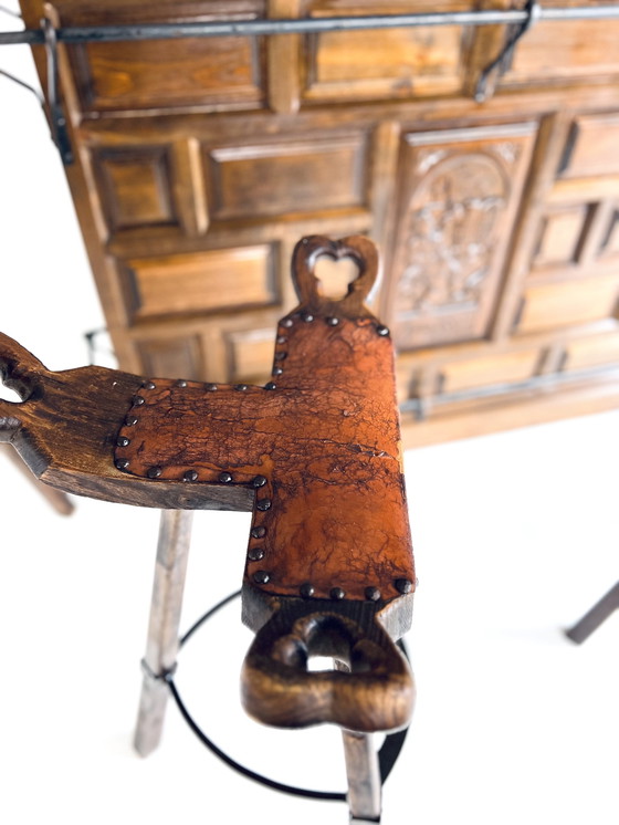 Image 1 of Brutalistische Bar + Barkrukken ‘50