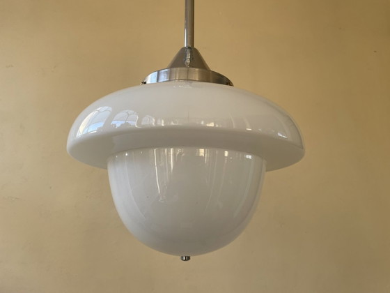 Image 1 of Lamp Hanglamp Model Champignon Art Deco 1930 Frans