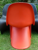 2X Vitra Panton Chairs Verner Panton Rood
