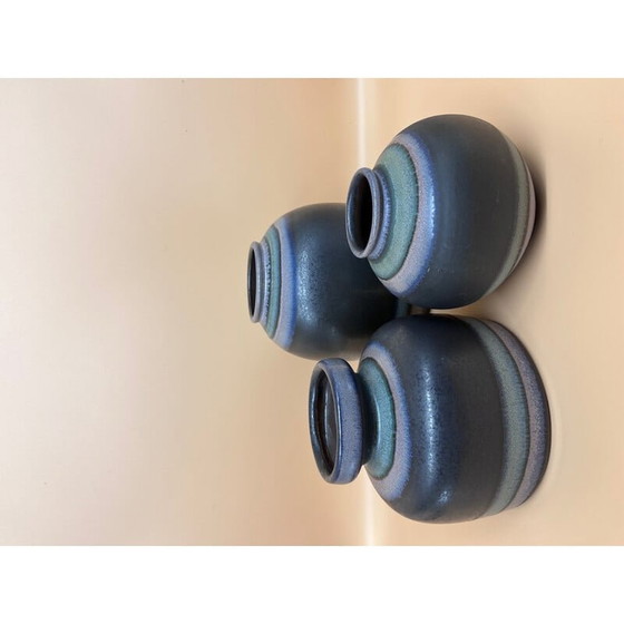 Image 1 of Set van 3 vintage keramische vazen