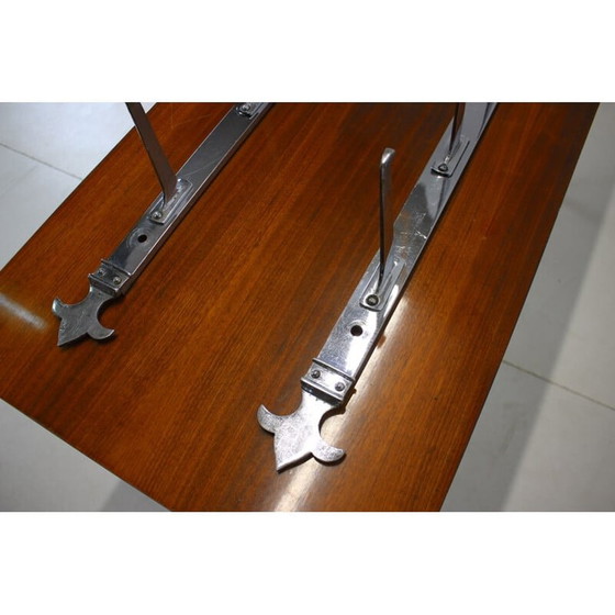 Image 1 of Vintage verchroomde vleeshouder, Tsjecho-Slowakije 1930