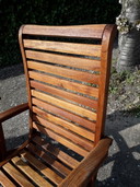 4 Hattersley Collection bistrostoelen met hoge rug, inklapbaar