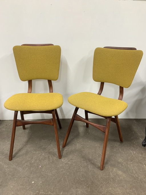 2x Vintage eetkamerstoel