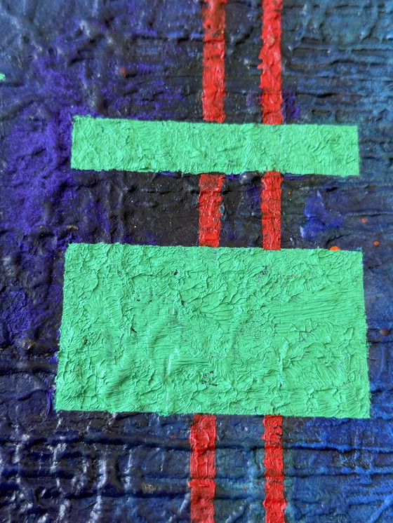 Image 1 of Eugène Eechaut - Abstracte compositie. 1988