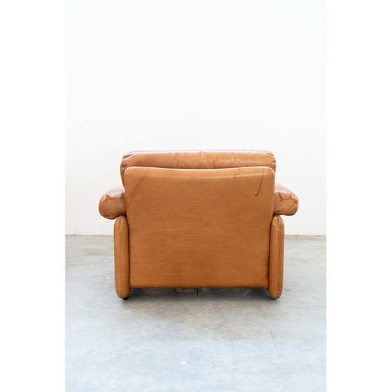 Image 1 of Paar vintage "Coronado" fauteuils met poef van Afra Bianchin en Tobia Scarpa voor B et B Italia, Italië 1986