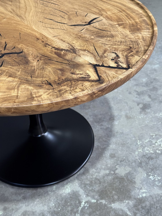 Image 1 of Ronde Eiken Salontafel 