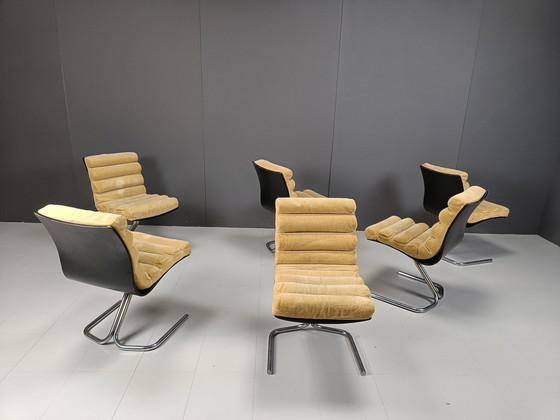 Image 1 of Eetkamerstoelen uit het ruimtetijdperk, set van 6, jaren 1970