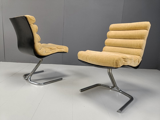 Image 1 of Eetkamerstoelen uit het ruimtetijdperk, set van 6, jaren 1970