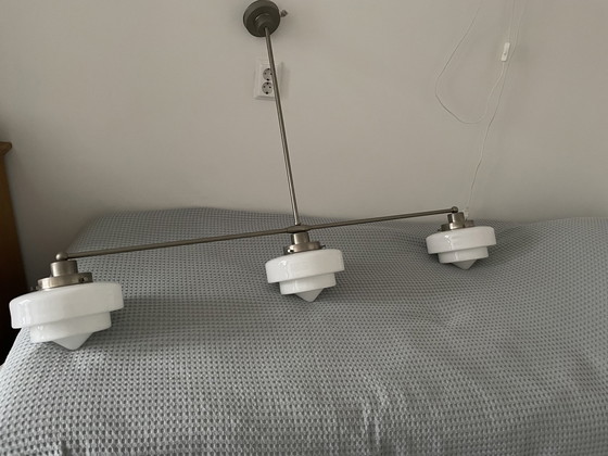 Image 1 of Vintage stalen hanglamp