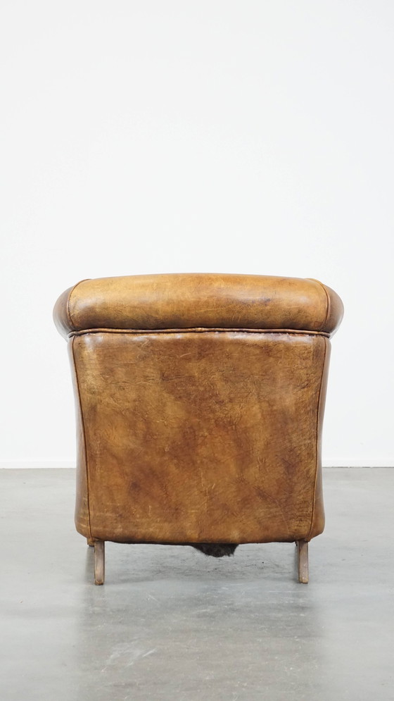 Image 1 of Vintage Schapenleren Clubfauteuil