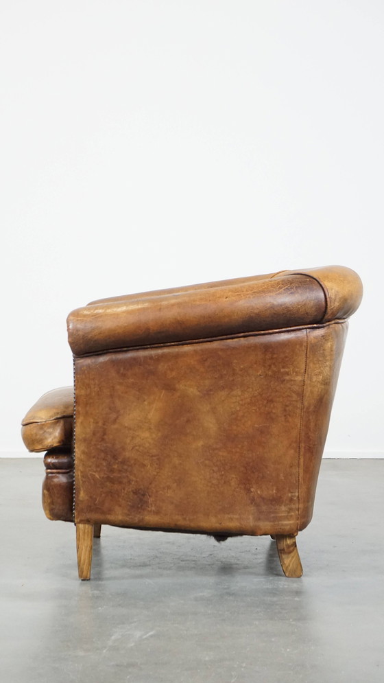 Image 1 of Vintage Schapenleren Clubfauteuil