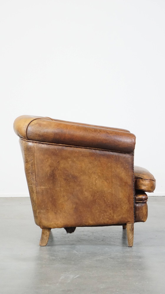 Image 1 of Vintage Schapenleren Clubfauteuil
