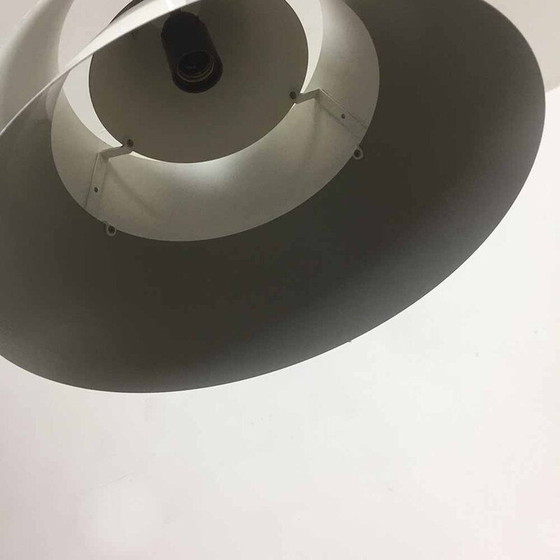 Image 1 of Vintage wit metalen hanglamp door Jo Hammerborg voor Fog en Morup, 1960