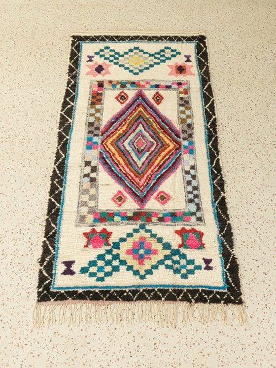 Image 1 of  Vintage Azilal, Berber Vloerkleed, 130 X 275