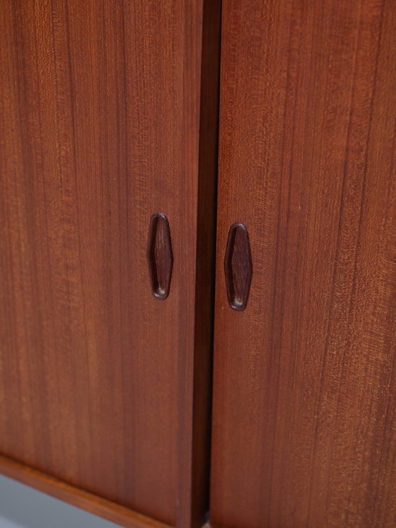 Image 1 of Lowboard Lang Dressoir Deens Vintage Teak