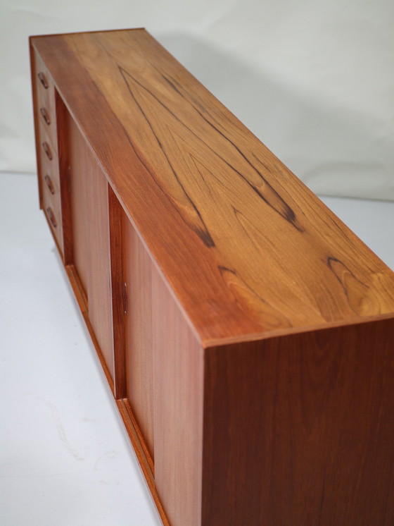 Image 1 of Lowboard Lang Dressoir Deens Vintage Teak