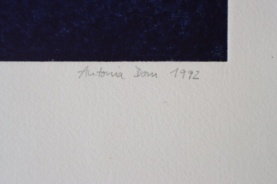 Image 1 of Kleurets Antonia Dombrowsky 1992- Kleurgravure Handgeschept papier