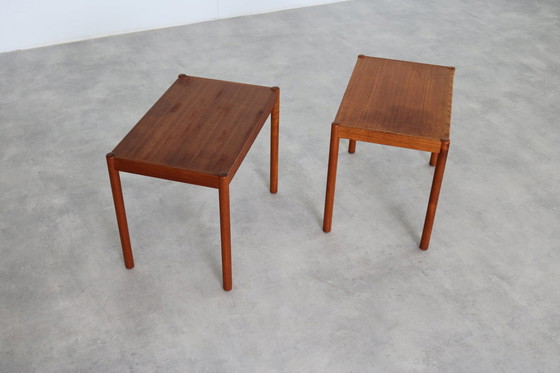 Image 1 of 2X Vintage Teak Sidetable