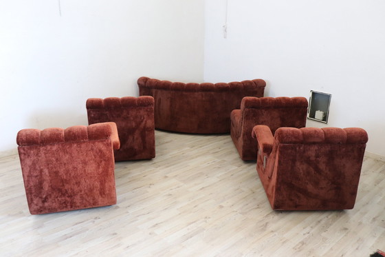 Image 1 of Modulaire gebogen sofa, Italië 1970S