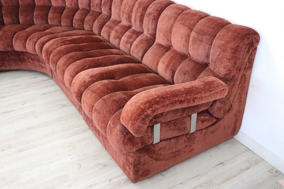 Image 1 of Modulaire gebogen sofa, Italië 1970S